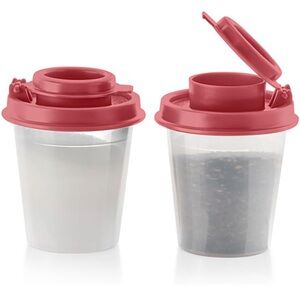Tupperware mini salt and pepper shakers